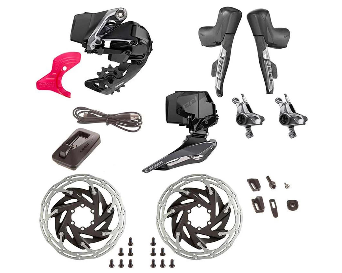 SRAM RED ETap AXS Disc Brake Groupset (2 X 12 Speed) (Post Mount) (Wireless) (Hydraulic) (6-Bolt Rotors) 1 SRAM RED ETap AXS Disc Brake Groupset (2 X 12 Speed) (Post Mount) (Wireless) (Hydraulic) (6-Bolt Rotors)