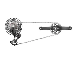 SRAM XX SL T-Type Eagle Transmission AXS Groupset (Black/Silver) (170mm) (34T) (1 X 12 Speed) (DUB) (55mm Chainline)