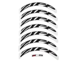 SCRATCH & DENT: Zipp Decal Set (808 Matte Black Logo) (Complete For One Wheel)