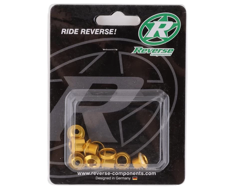 Reverse Components Chainring Bolt Set (Gold) (4 Pack) 2 Reverse Components Chainring Bolt Set (Gold) (4 Pack) - Image 2