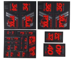 Fox Suspension Heritage Decal Kit (Red)