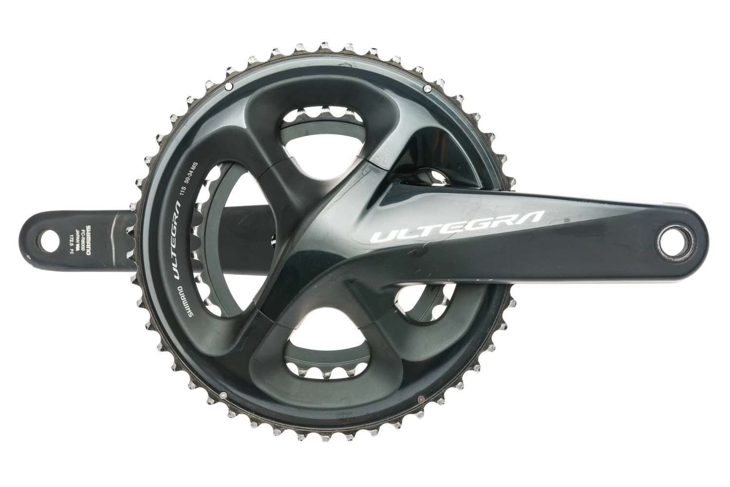 Shimano Ultegra FC-R8000 Crankset 11 Speed 172.5mm 34/50T 110mm BCD Hollowtech II 1 Shimano Ultegra FC-R8000 Crankset 11 Speed 172.5mm 34/50T 110mm BCD Hollowtech II