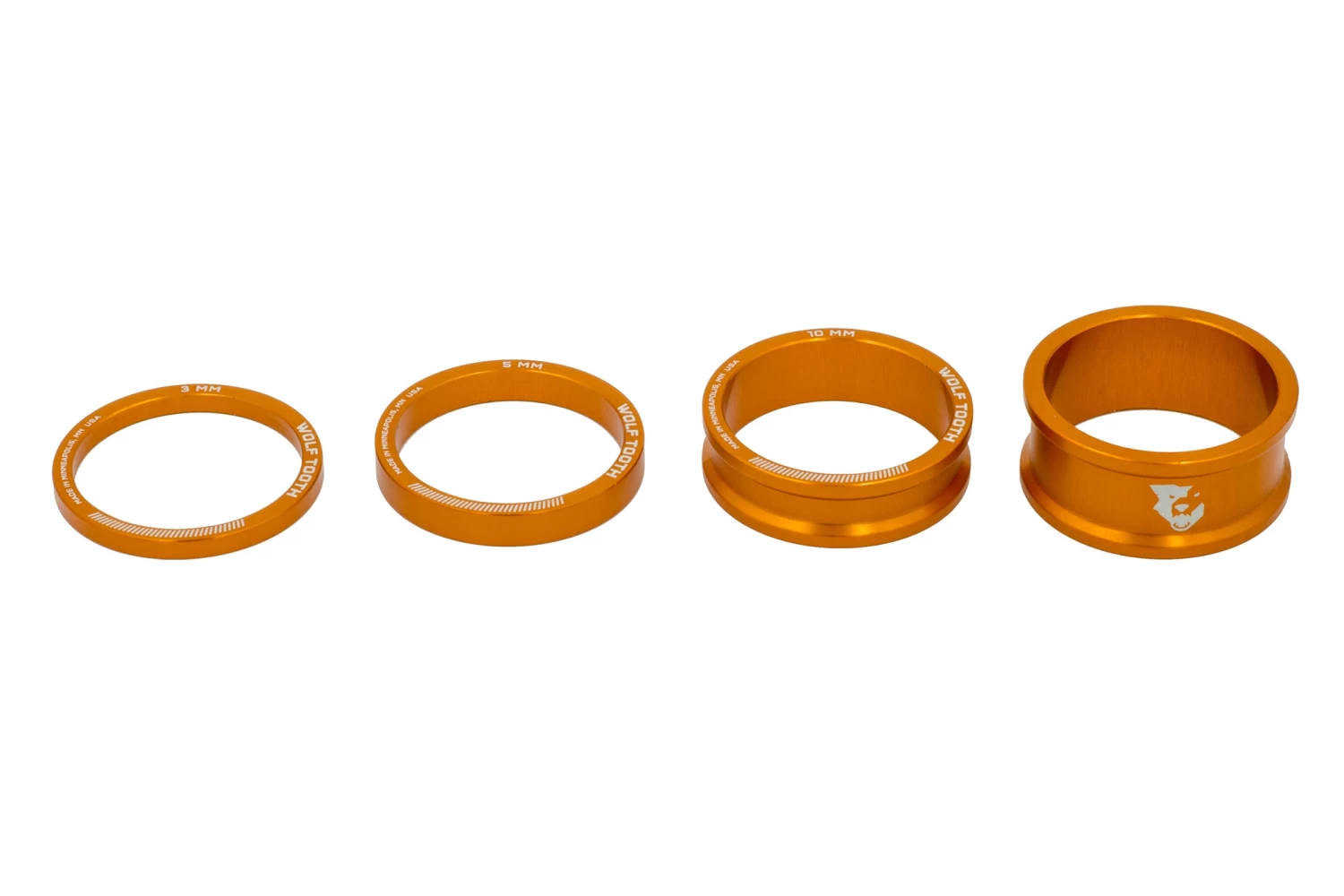 Wolf Tooth Precision Headset Spacer Kit 3, 5, 10, 15mm 5 Wolf Tooth Precision Headset Spacer Kit 3, 5, 10, 15mm - Image 5