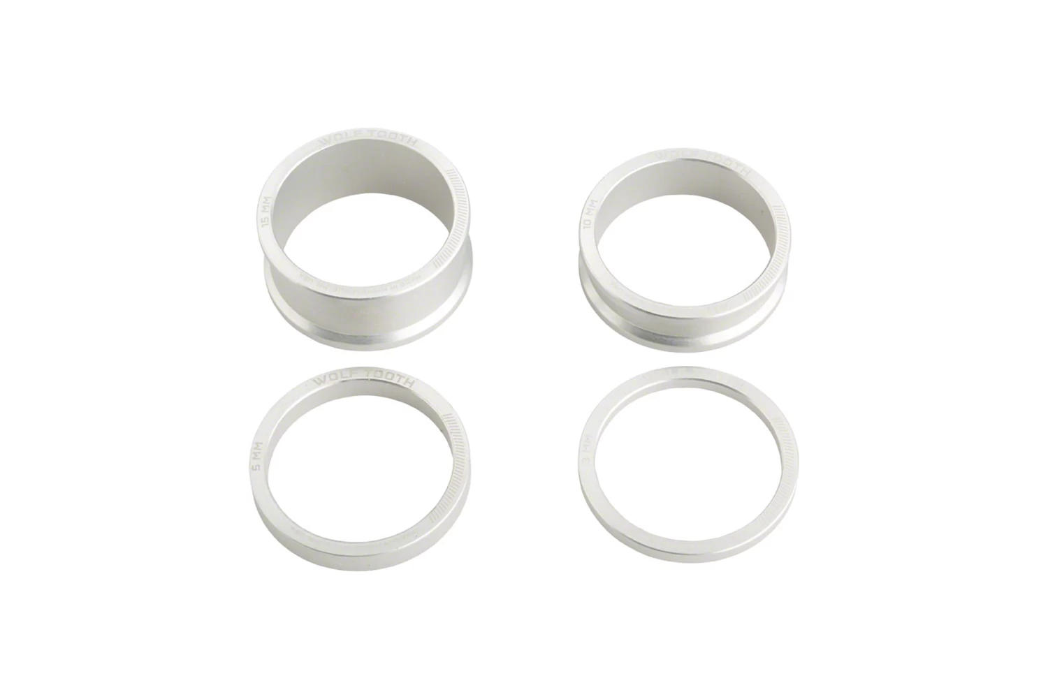 Wolf Tooth Precision Headset Spacer Kit 3, 5, 10, 15mm 6 Wolf Tooth Precision Headset Spacer Kit 3, 5, 10, 15mm - Image 6