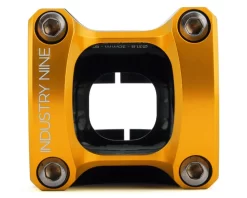 Industry-nine Industry Nine A318 Stem (Black/Gold) (31.8mm) (30mm) (8°) -Pro Cycling Shop sa318bg30 2